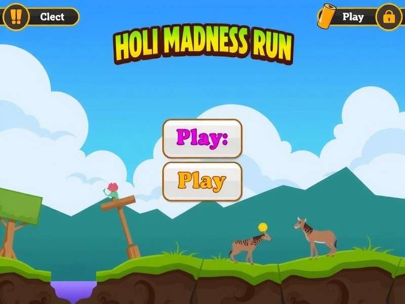 Holi Madness Run Game Screenshot